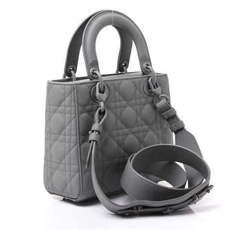 lady dior ultra matte grey|lady dior tote large black.